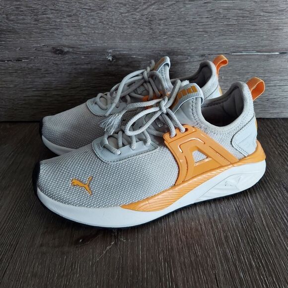 Puma Pacer 23 GS Silver Mist / Clementine Running Athletic Shoes 5.5 - Picture 4 of 8